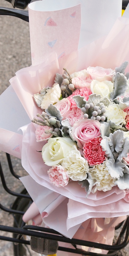 原气花铺-花店-北京-上海<br /><span><strong><h2>「冰激凌」</h2></strong>粉橘色厄瓜多尔玫瑰花束</span>